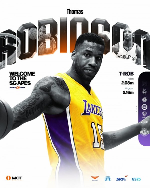 还记得他吗？蒙古职业联赛  球队签下前NBA球员托马斯-罗宾逊