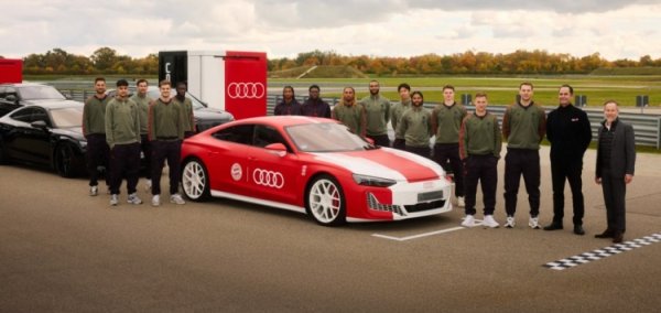 拜仁队员挑选奥迪新赛季电动、混动官方用车，参观了一级方程式项目