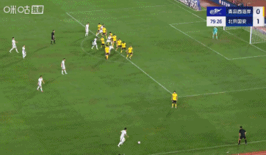 国安2-0领跑  西海岸！张稀哲任意球开出，林良铭无人防卫  冲顶破门